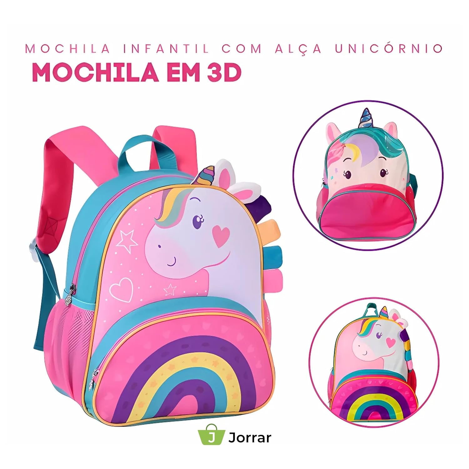 Mochila Infantil Menina Com Alça Costas Criança Creche Bebê Unicórnio Rosa – Sortida em promoção! Veja a oferta e mais achadinhos de Mochilas escolares 2 Hoje é o melhor dia para comprar Mochila Infantil Menina Com Alça Costas Criança Creche Bebê Unicórnio Rosa – Sortida com aquele preço maroto! Promoção! Aproveite a oferta! 2