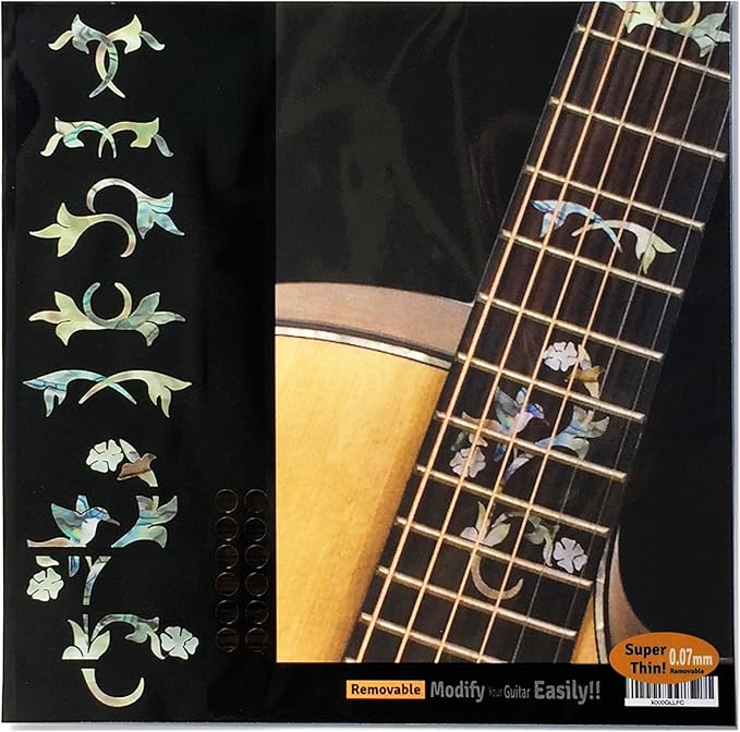 Fretboard Markers Inlay Stickers Decals for Guitars Winding Vine w