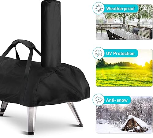 Miniatura 7 de Funda para horno de pizza para Ooni Karu 12, impermeable, accesorios para horno de pizza, funda de transporte para exteriores