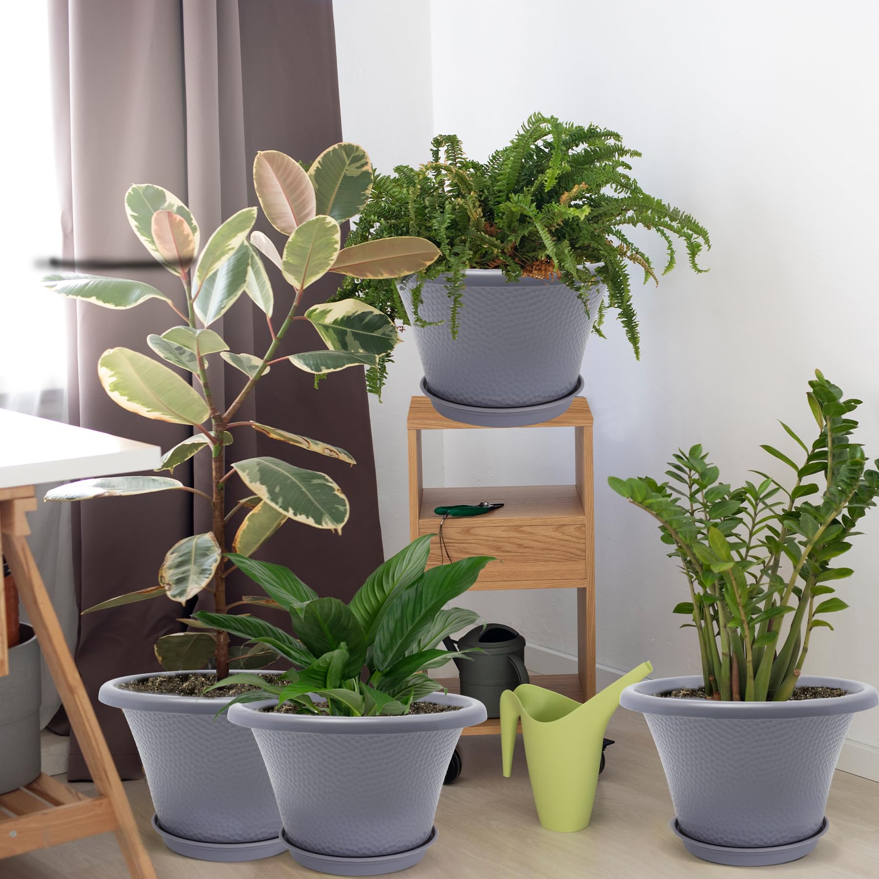 Snapklik.com : Quarut 12 Inch Large Planter Pot For Plants Indoor ...