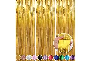 Glamorous Gold Wall Drapes for Unforgettable Party Ambiance