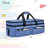 Vista 6 de Bolsa Luxja para transporte, de doble capa, compatible con máquinas y suministros de suajado Cricut Explore Air 2 y Maker