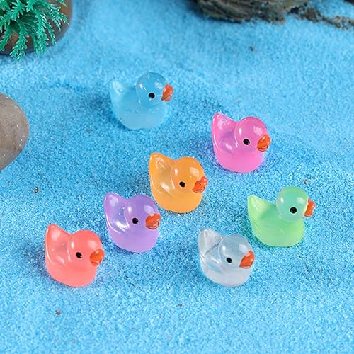 Miniatura 4 de clinmday 10 figuras de animales en miniatura mini juguetes de figura de pato en miniatura para niños regalo para decoración del hogar color rojo