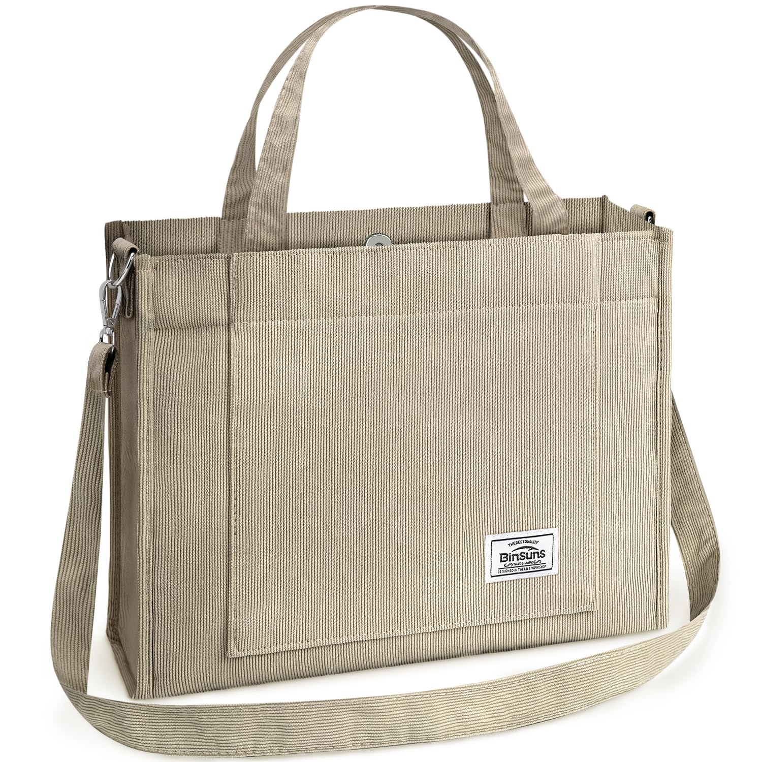 Corduroy Tote Bag for Women Small Satchel Bag Mini Tote Bag Aesthetic Crossbody Handbag - School Work Travel Shopping
