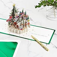 Vista 3 de Tarjeta Navideña Pop Up de Grinch de Hallmark (¡El Dr. Seuss Cómo el Grinch Robó la Navidad!) Tarjeta 3D de Papel Maravilla de Firma