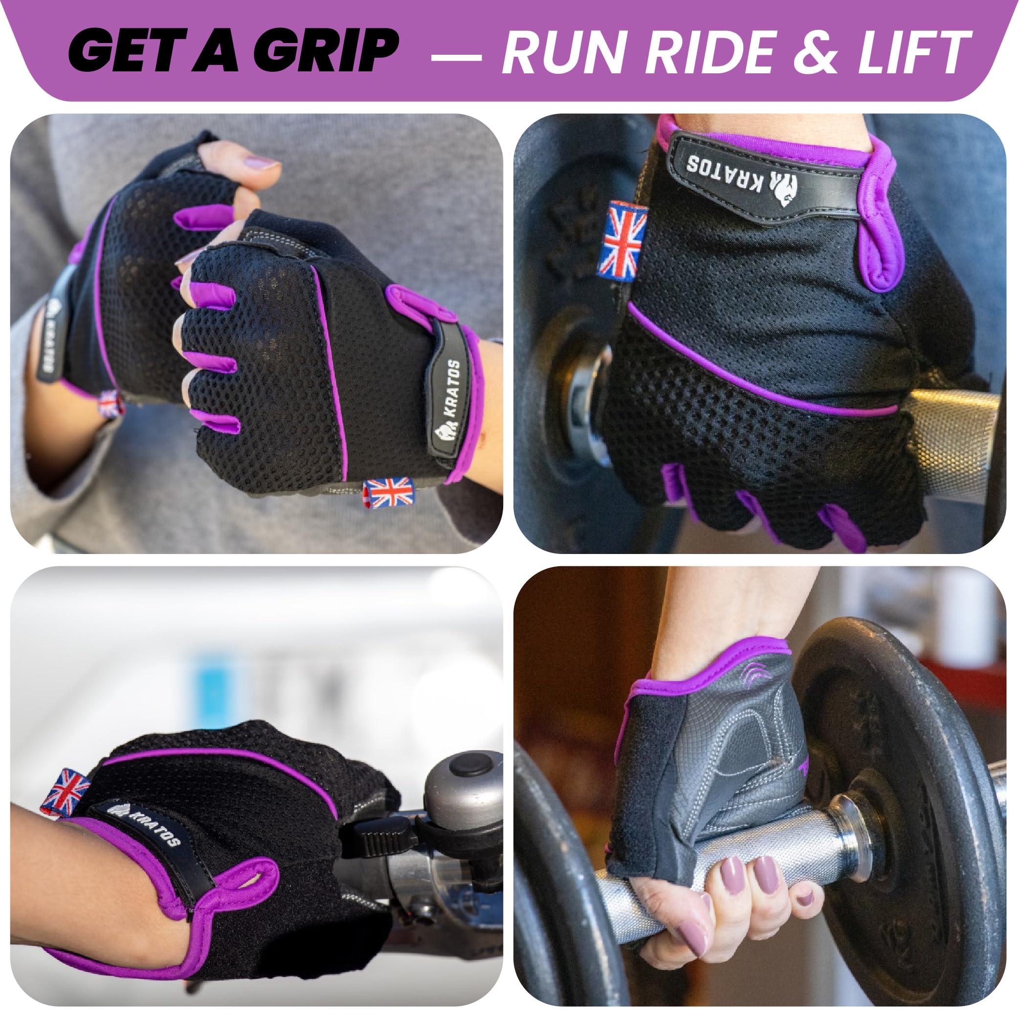 Kratos Breathable Weight Lifting Gloves For Men And Women