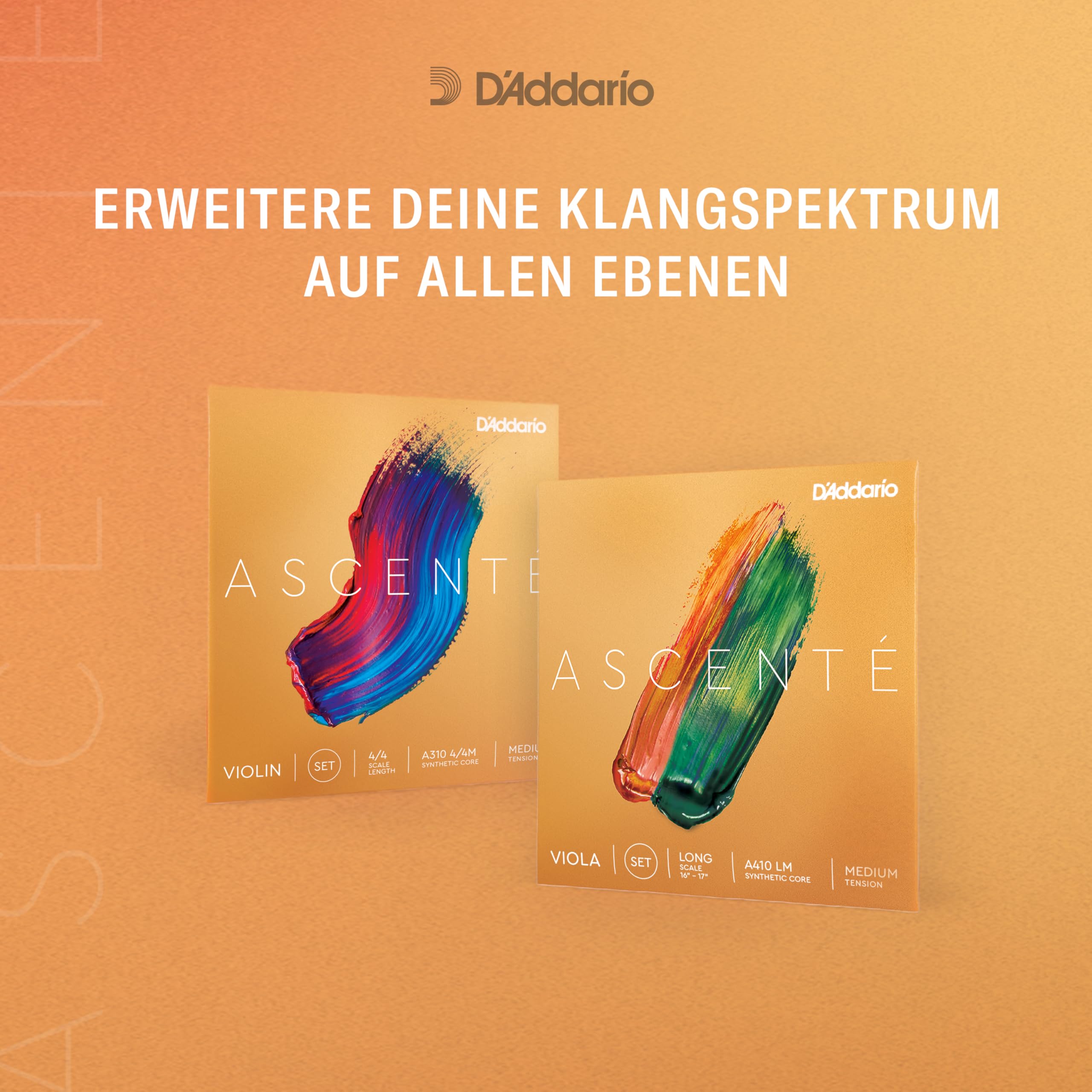D'Addario Ascenté Geigensaite, mittlere Spannung 4/4 Scale