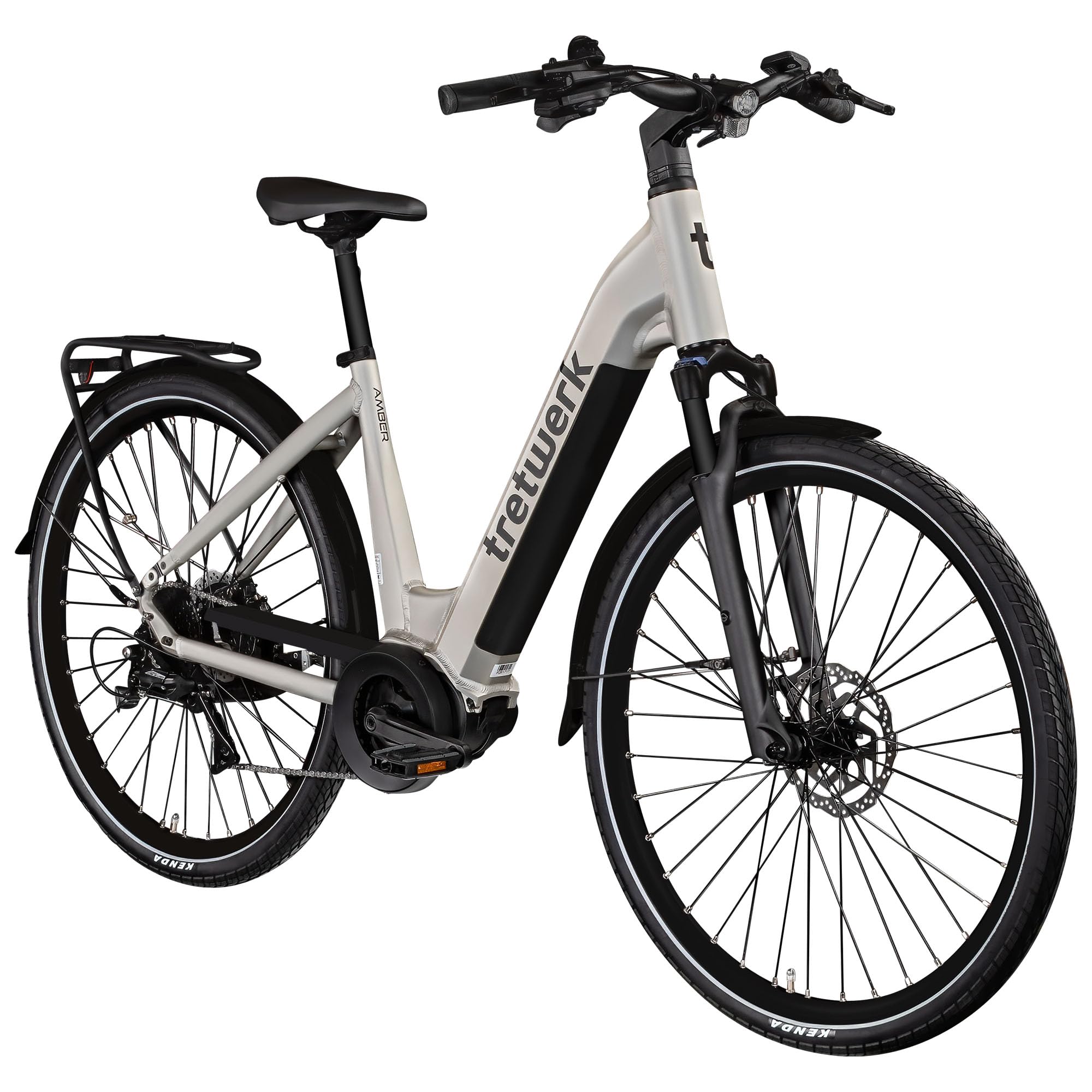 TRETWERK 28 Zoll E-Bike Damen Fahrrad Trekkingbike - Amber - Pedelec Damenfahrrad mit 8 Gang Schaltung - Elektrofahrrad Mittelmotor