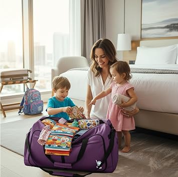 Bago Travel Duffle Bag for Women & Men. Large Duffel Bag for Traveling Camp | Durable, Lightweight, 100L, Weekender Bag with Shoe Compartment, For Camping, Traveling, Foldable Checked Luggage Bags