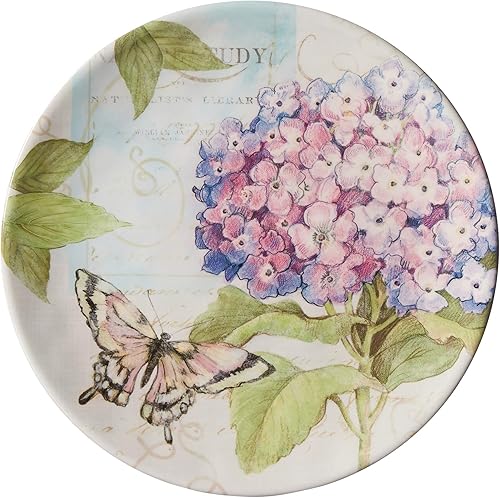 Miniatura 4 de Hydrangea Garden - Juego de vajilla de melamina de 12 piezas, servicio para 4