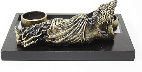 Miniatura 4 de Mesa Zen Jardín Dormir Relajante Buda Rock Rake Candelabro Decoración del hogar