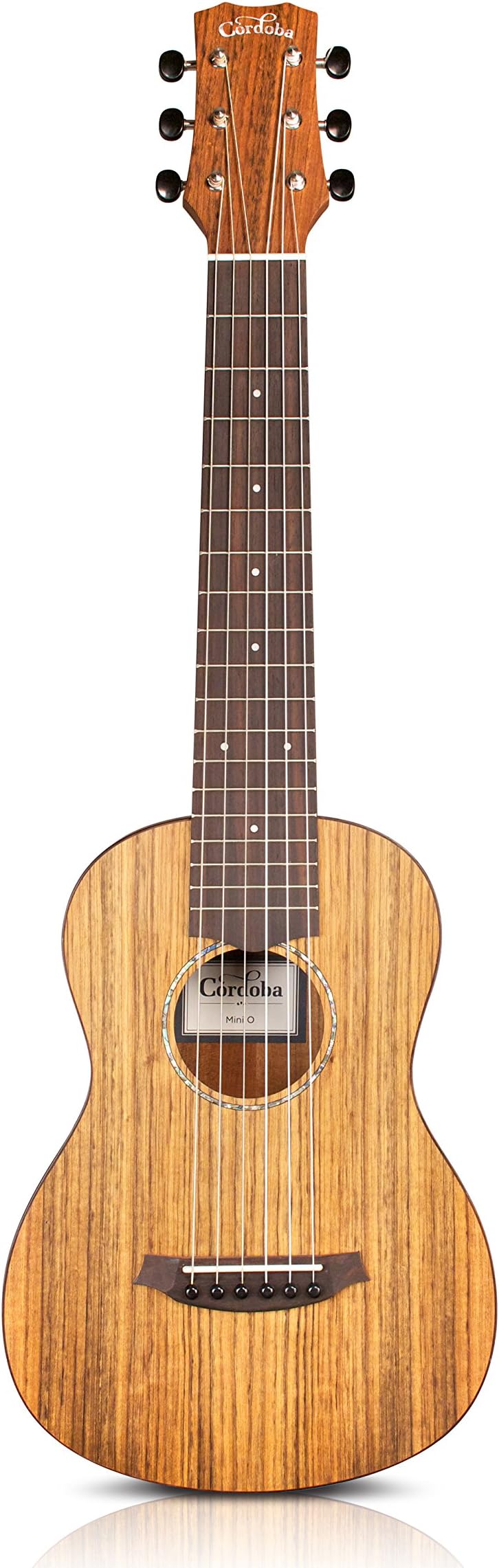 Cordoba Mini O Travel Acoustic Nylon String Guitar With Cordoba Gig Bag