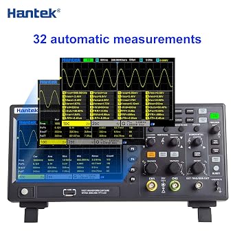 Hantek DSO2D15 Digital Oscilloscope 2CH 1GSa/S Storage Economical Oscilloscope 150MHZ Bandwidth Handheld with Signal Source +P4100 Probe