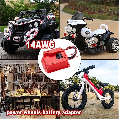Miniatura 2 de Adaptador para Power Wheel para batería Milwaukee M18 de 18 V, conector de potencia calibre 14