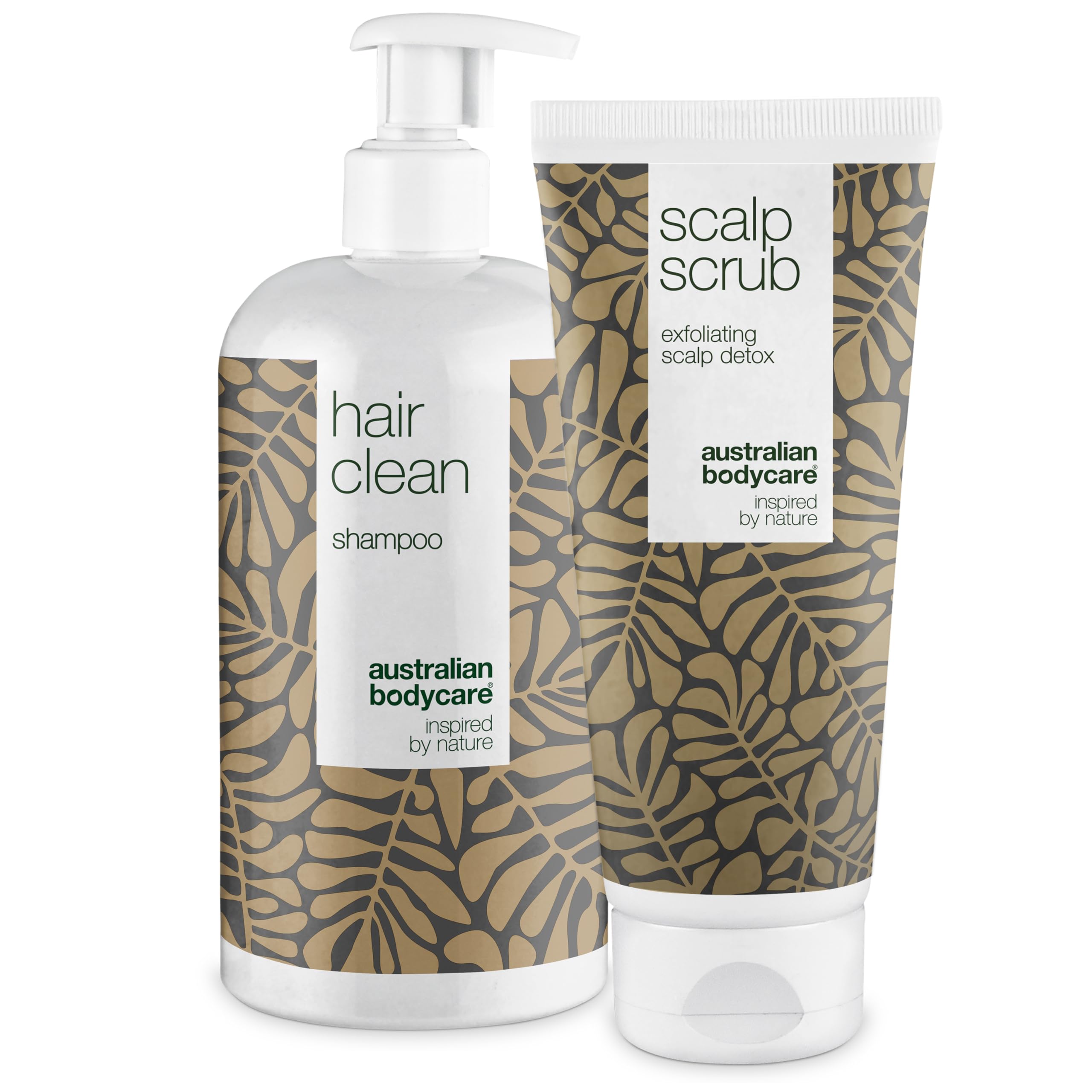 2 Products for greasy hair | 500 ml deep cleansing shampoo with tea tree oil and 200 ml scalp scrub that removes excess sebum and bacteria