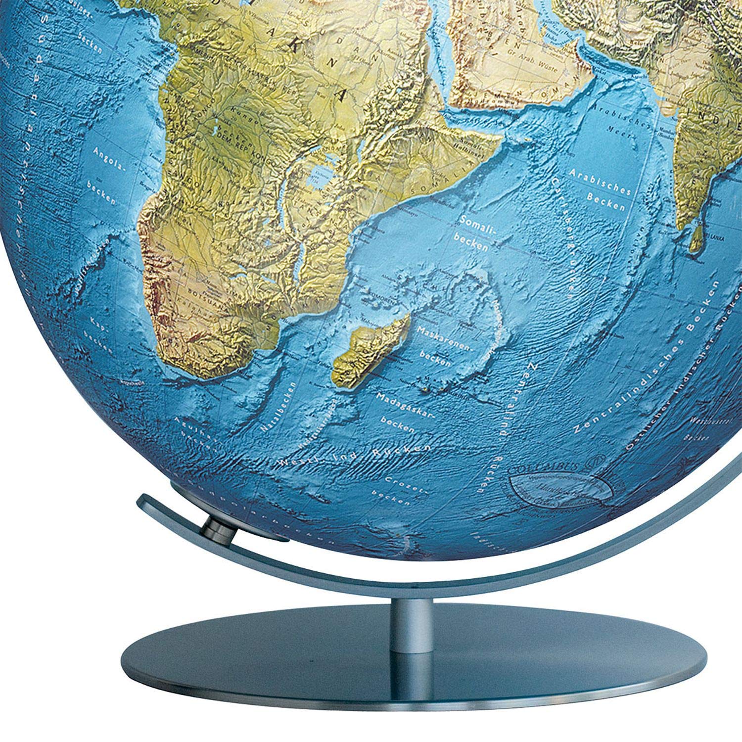 Columbus DUORAMA Leuchtglobus, 34 cm: OID-Code, handkaschiertes Kartenbild auf einer Acrylglaskugel, Armatur aus Edelstahl matt (Professional Line by ... anspruchsvoll und von bleibendem Wert)