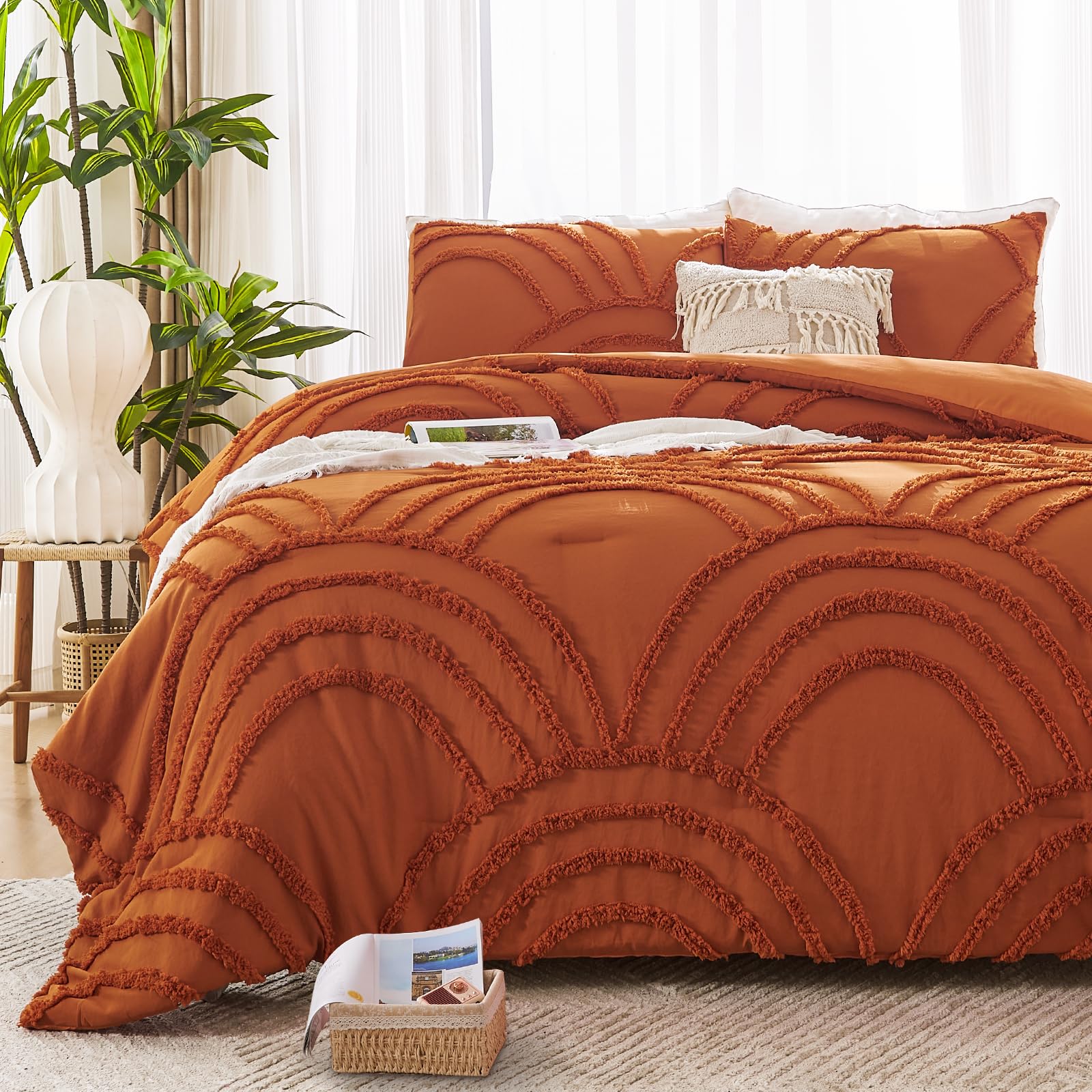 Boho Rainbow Bedding Set - Queen Comforter -8 Boho Rainbow Bedding Set - Queen Comforter -8