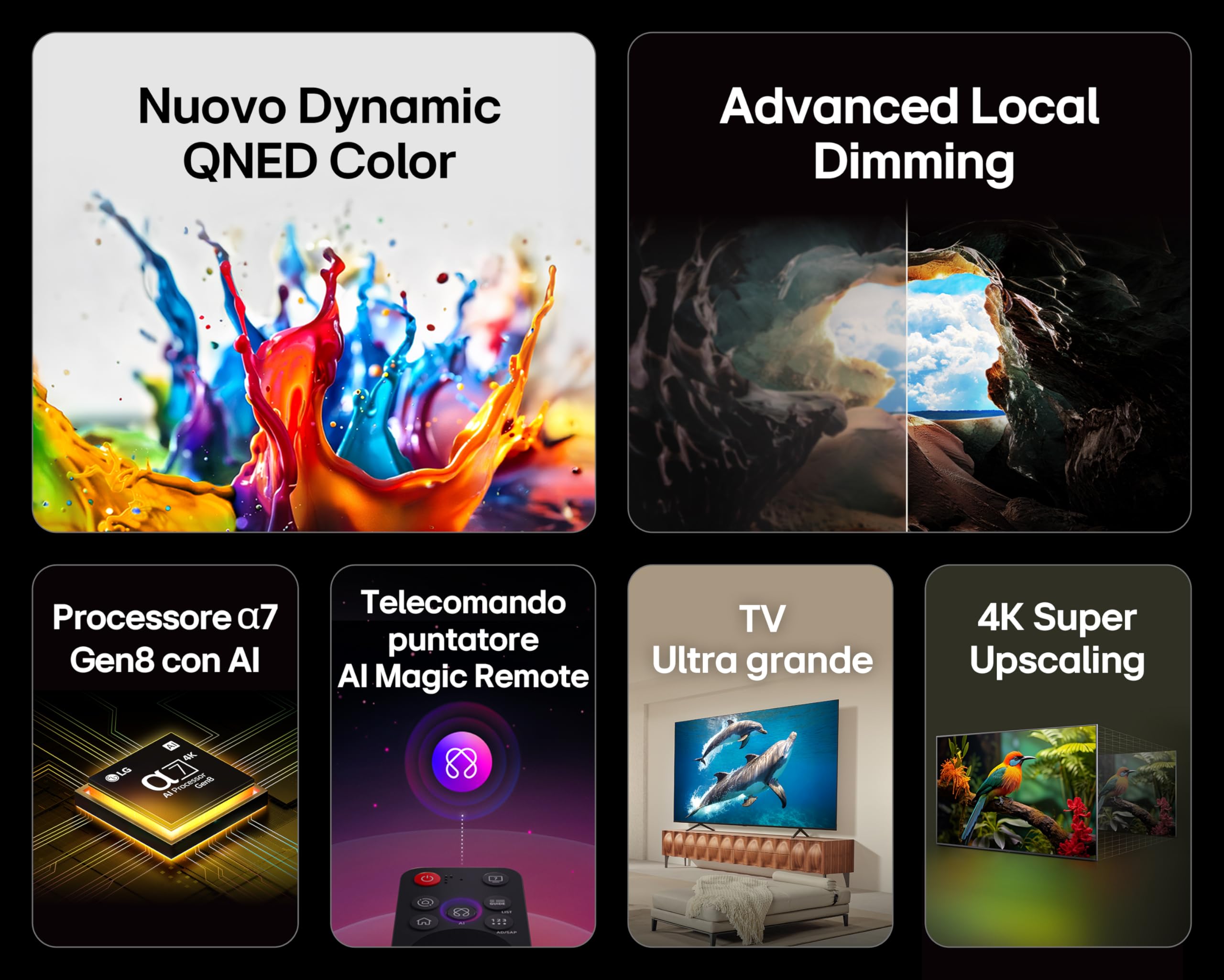 LG 50QNED84 Smart TV 4K AI Gamming - Dettaglio