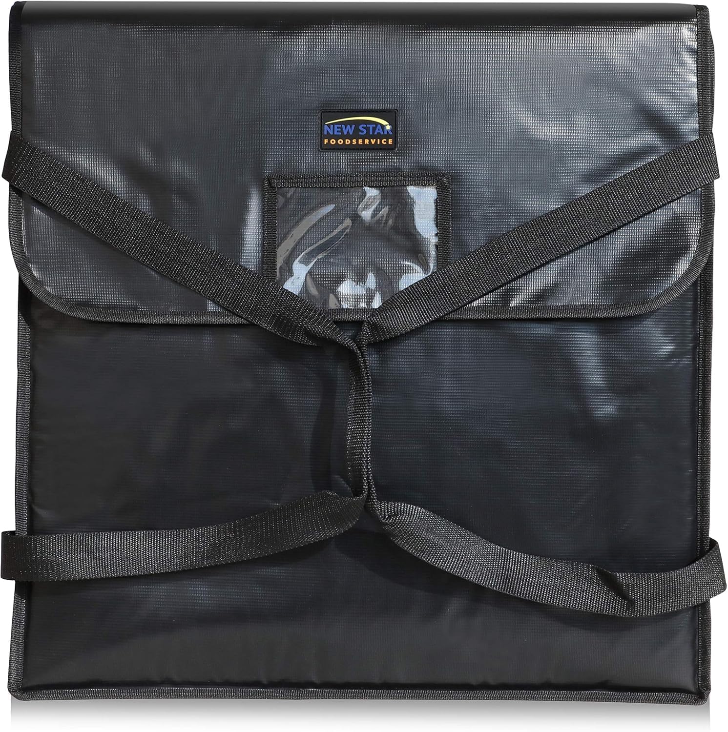 New Star Foodservice 51124 Insulated Pizza Delivery Bag, 22 by 22 by 5-Inch, Black