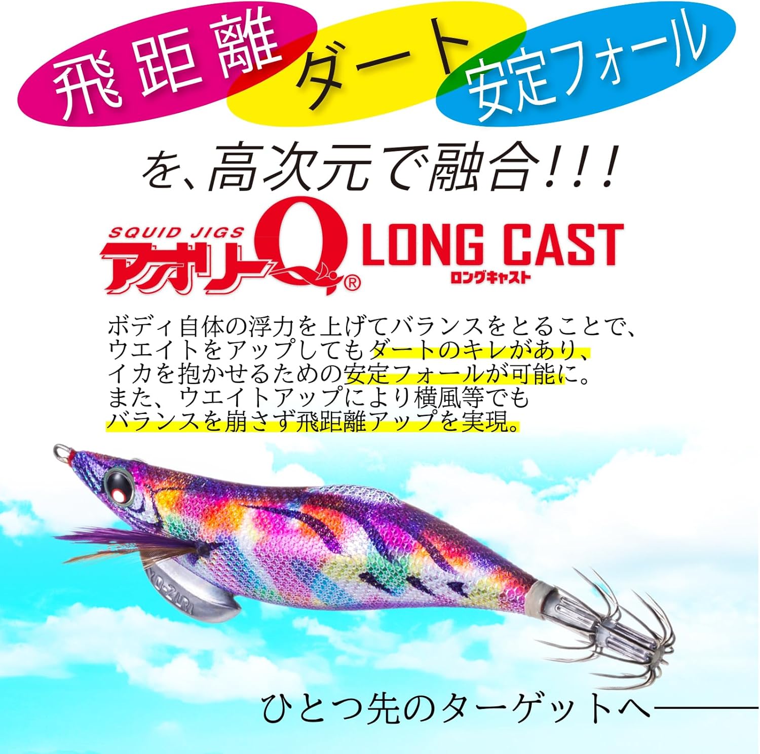 Duel YO-Zuri A1765-SBOI A1765-SBOI A1765-SBOI Fishing Lure, Squid Fishing Lure, Aoli Q LC [Fishing Tackle Fishing Tackle Bait Tree, Rigging, Aori Squid] No. 3.0 SBOI: 11 Super Blue Luminous Orange