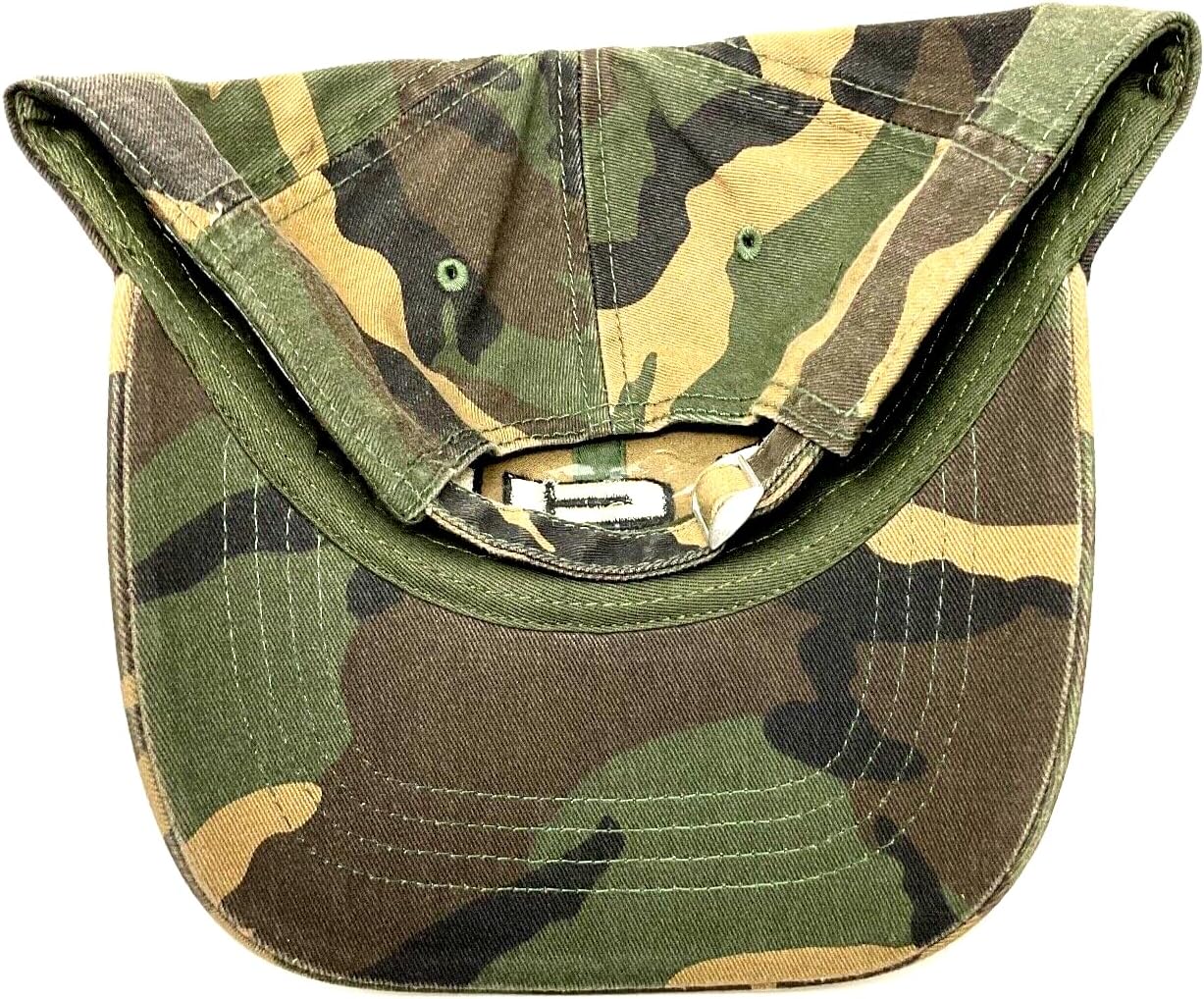 Solid Woodland Camo Louisiana State LSU Tigers Logo Camouflage Curved Bill Adjustable Hat