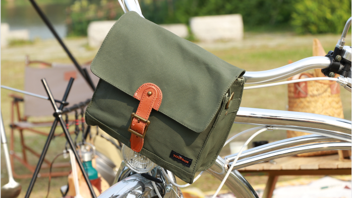 カーキ TOURBON ハンドルバーバッグ 自転車 簡単装着 サイドバッグ バイク レトロ ショルダーバッグ Amazon.co.jp: TOURBON ハンドルバーバッグ 自転車 簡単装着 サイド