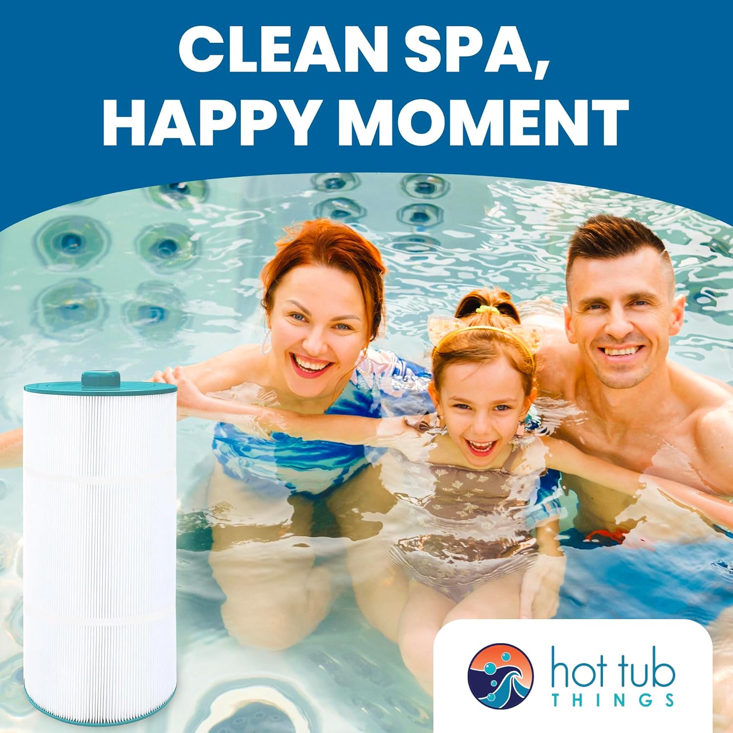 6540-488 Hot Tub Things All-in-One Filter Replacement Compatible for Sundance Spas 880 & 850 Series - Washable & Reusable, Superior Filtration for Hot Tubs, Accessories & Replacement Parts