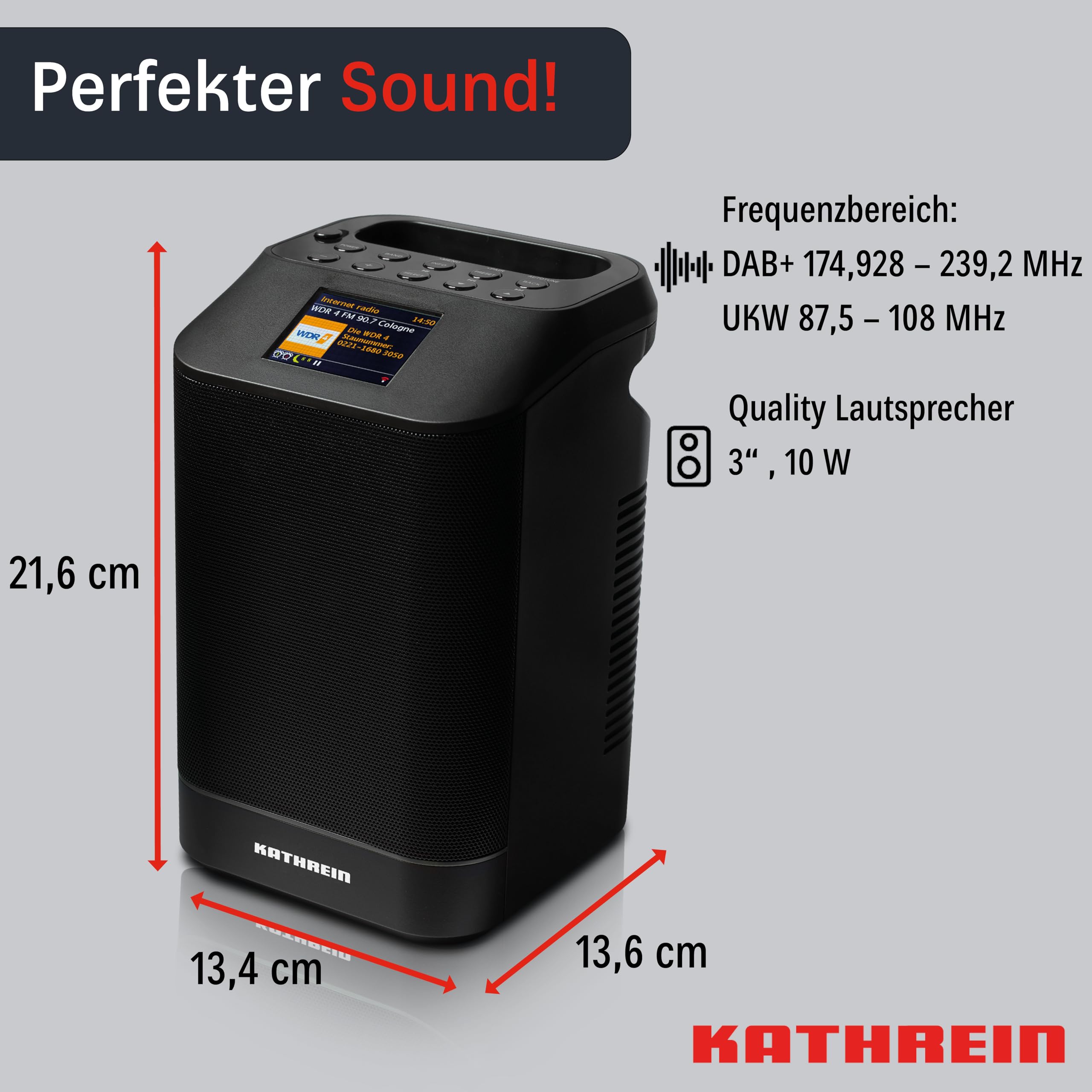 KATHREIN Radio Dab + 10 Torre Negro WiFi