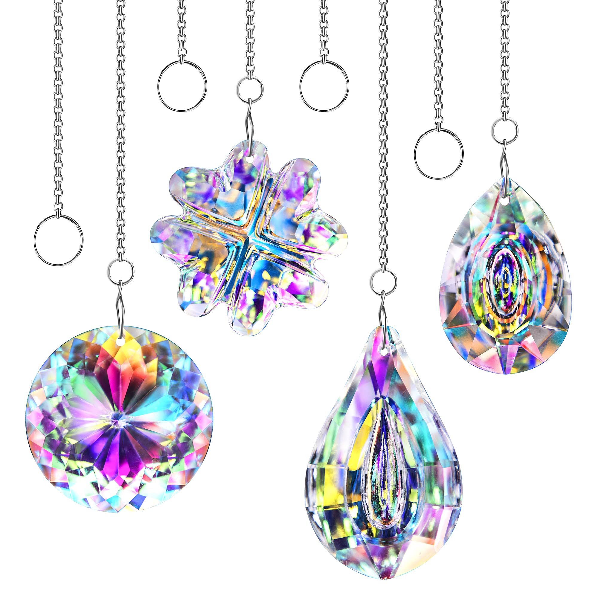 20 Attrape-soleil En Cristal K9 - 20 Mm, Pendentifs Prismes Pour Décorer Fenêtres, Jardin, Lustres