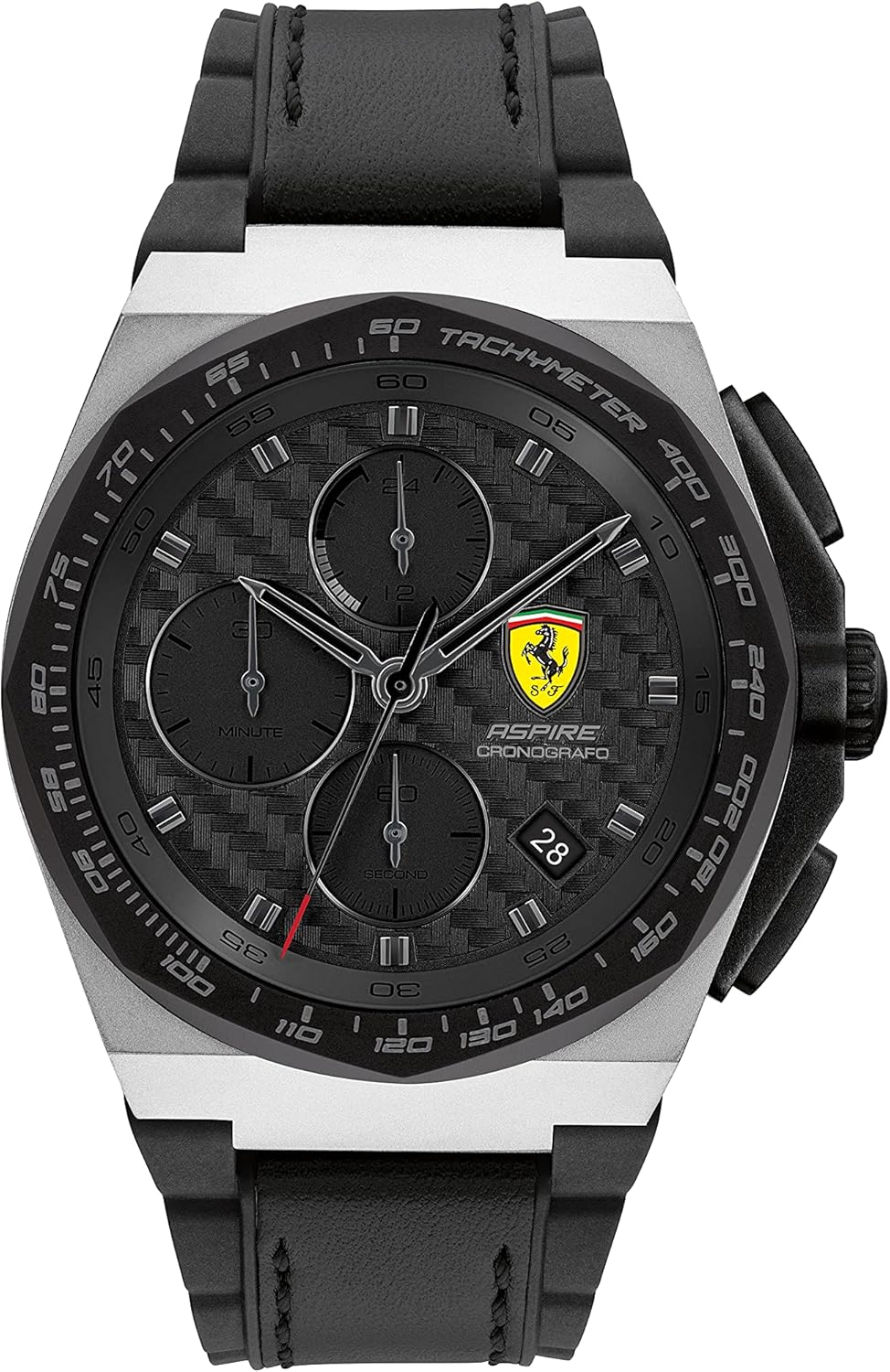 Ferrari Scuderia Aspire Relógio masculino cronógrafo de quartzo de aço ...