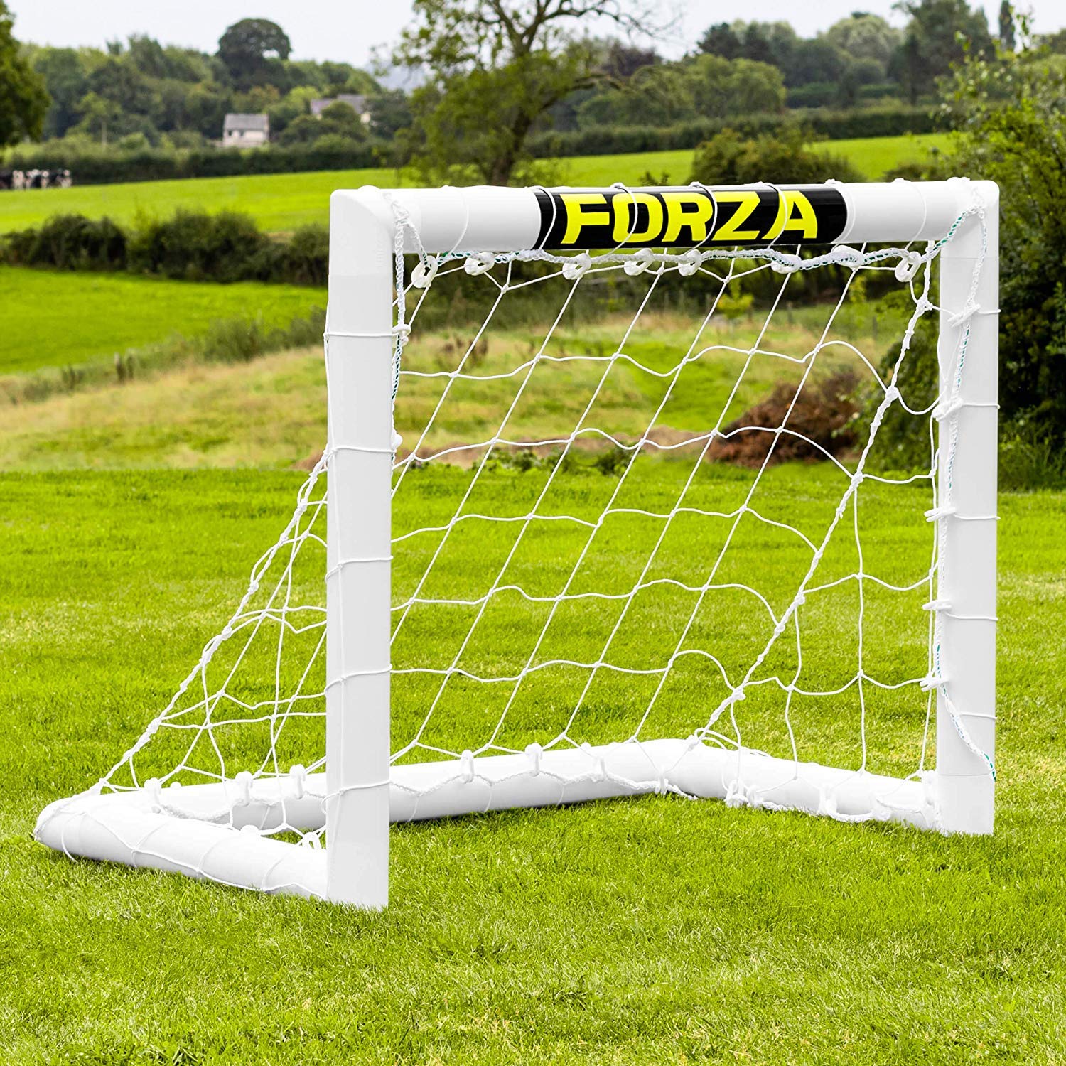 FORZA Mini Porte da Calcio [90 x 75 cm | 120 x 75 cm] – Le Porte da Calcio n.1 per Il Giardino! | Prodotte nel Regno Unito, Montaggio in 2 Minuti, Struttura della Porta indistruttibile