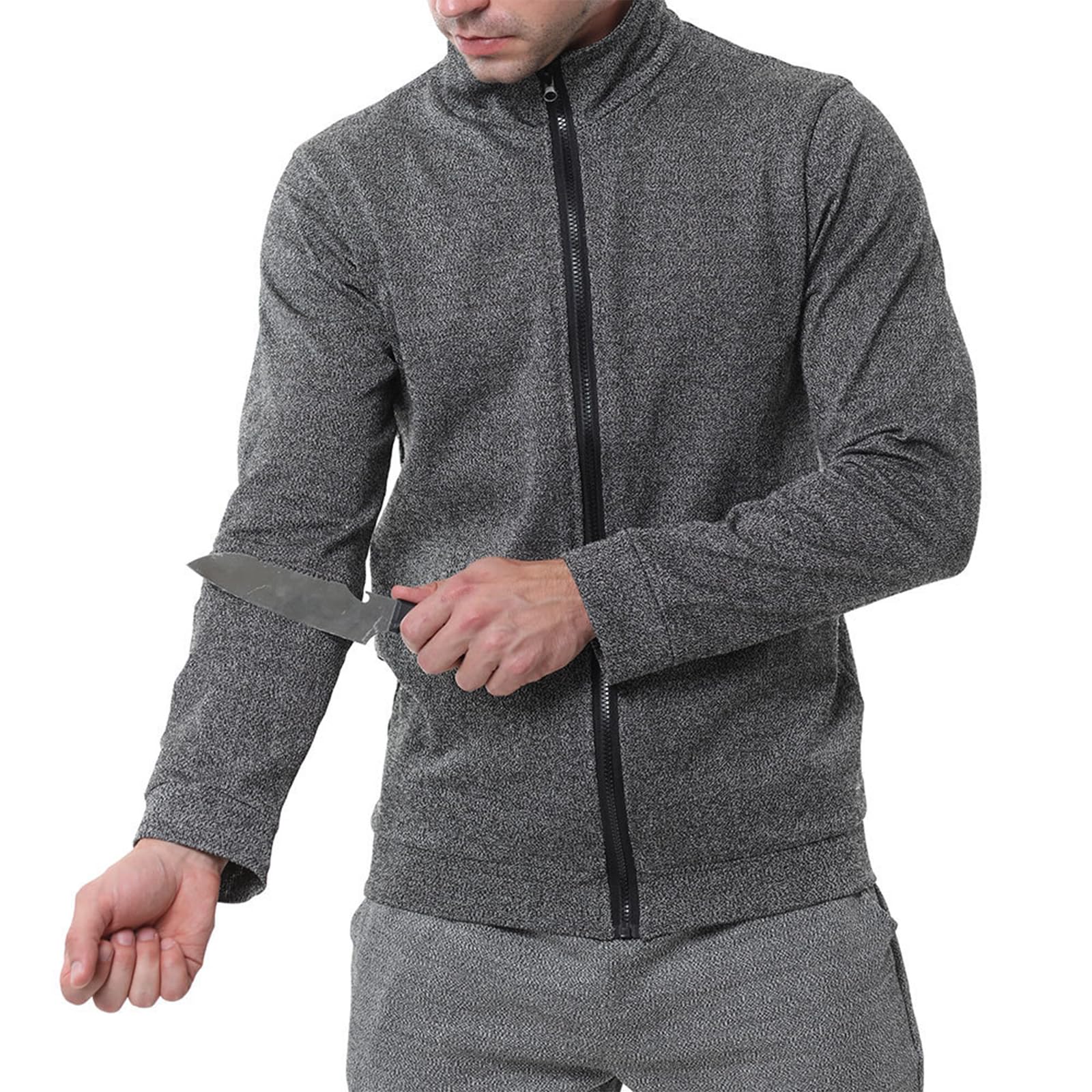 Pounjsd Men's Jackets Stabproof Vest, Stab Vests For Bodyguard Cut Stab Proof Clothing, Dog Handler T Shirt, Knife Proof Stab Resistant Clothing Slash Proof Level 5 Protective For Safety Work, Self Defense
