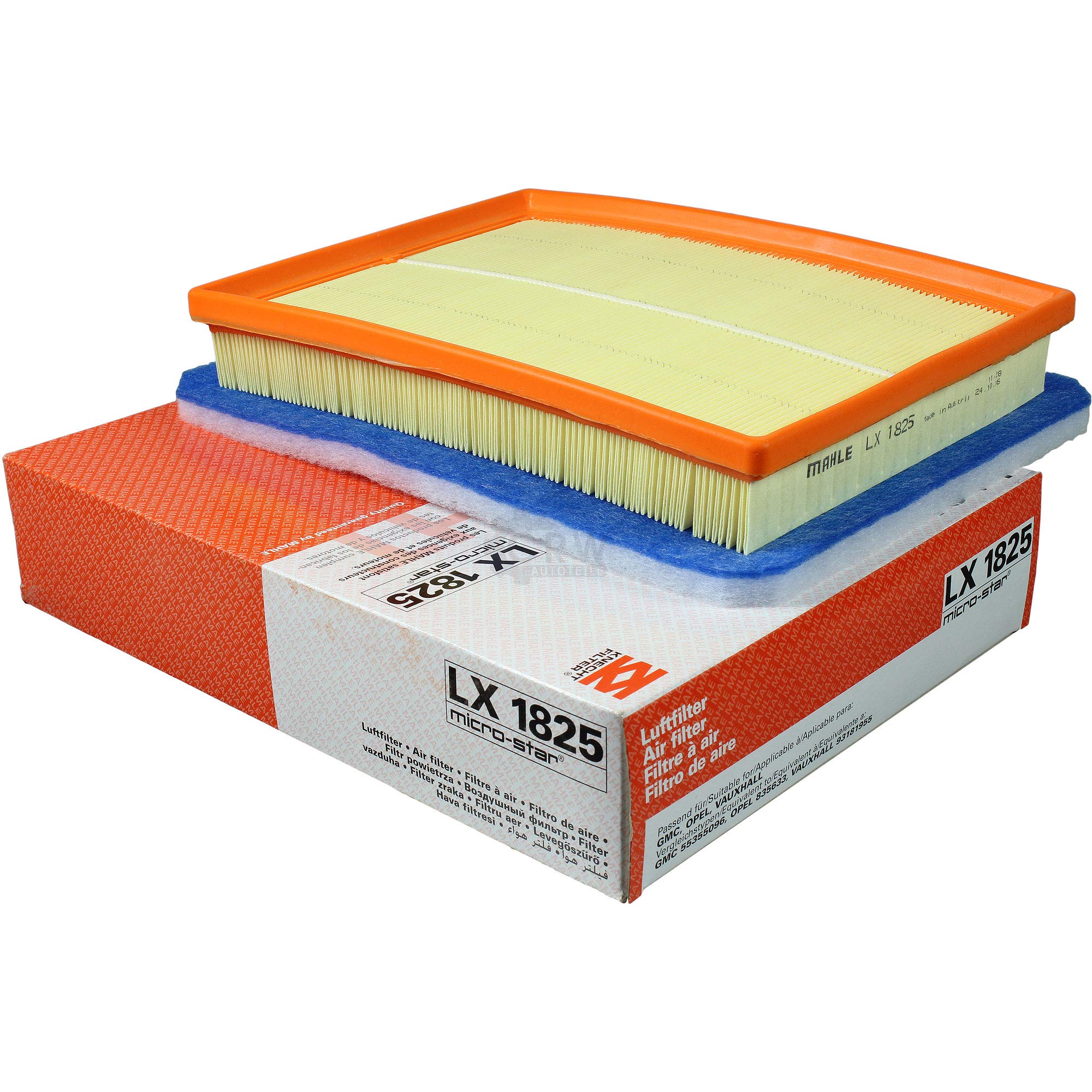 Paquete de inspección Kit de mantenimiento con filtro de aceite OX 163/4D, filtro de aire LX 1825, filtro de combustible KX 78D, anillo de sellado
