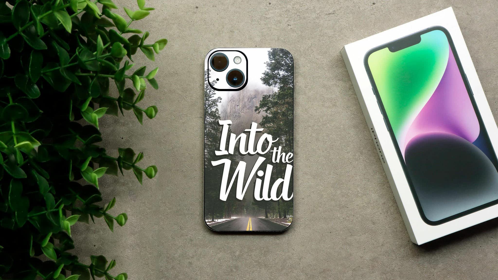 GADGETS WRAP Printed Vinyl Skin Sticker Decal for Apple iPhone 14 - Wild-Road Multicolor