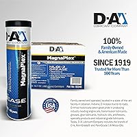 Vista 4 de D-A LUBRICANT COMPANY 12727T, Magnaplex NLGI 2 - Grasa de litio multiusos #2, 14.11 oz (paquete de 10)