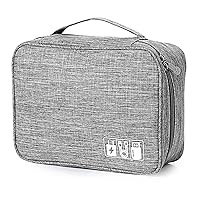 AiQInu Organizer Cavi Borsa da Viaggio Organizzatore Cavi 2 Strati Resistente All'acqua