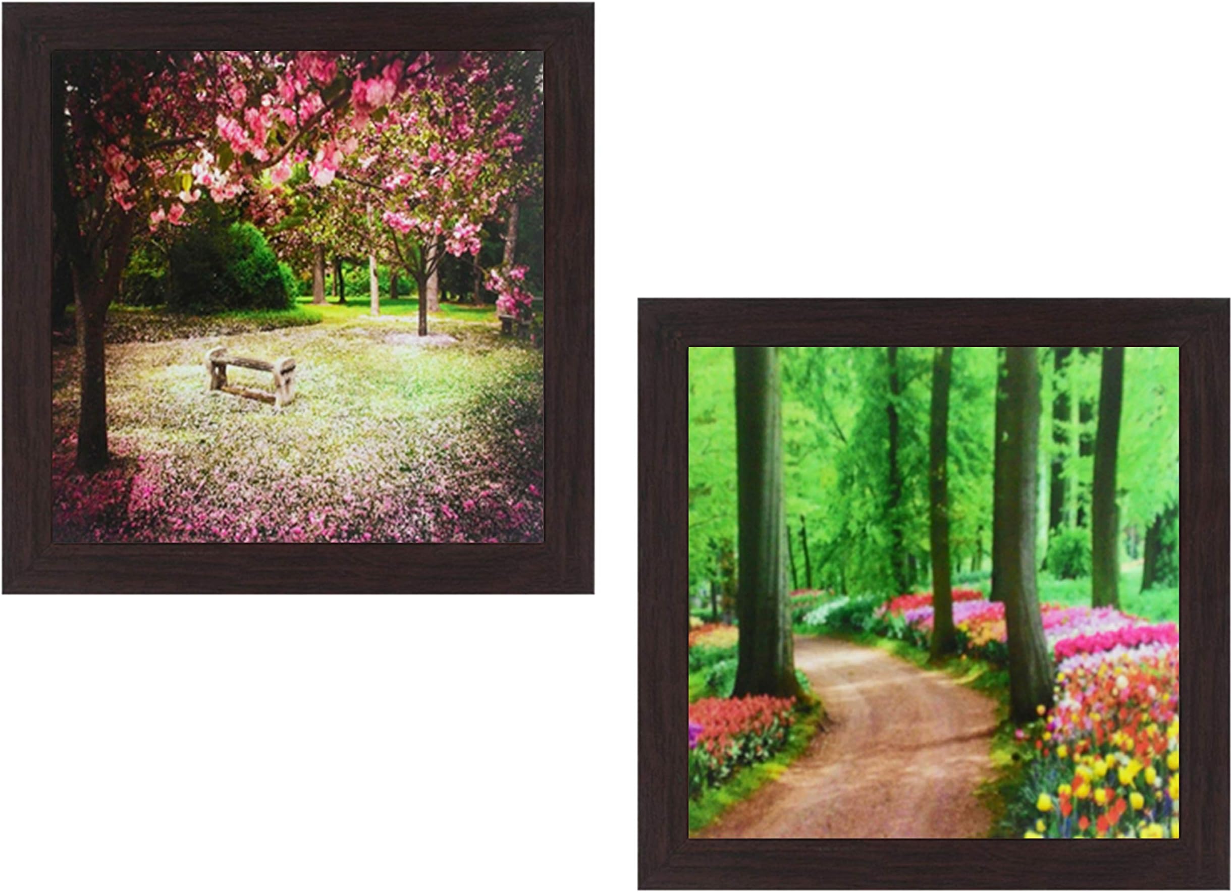 Wens MDF Nature Themed 'Wild Life' Wall Hanging Painting (Brown, 35 x 71 x 2.5 cm, WS-PC-4084)