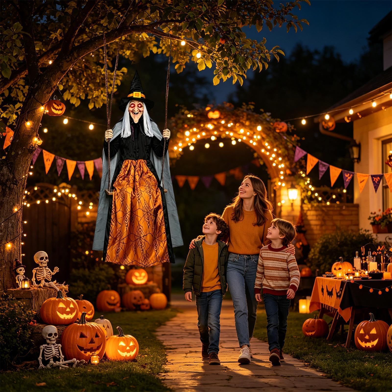 colgante de Halloween de 1,8 m, decoración de Halloween