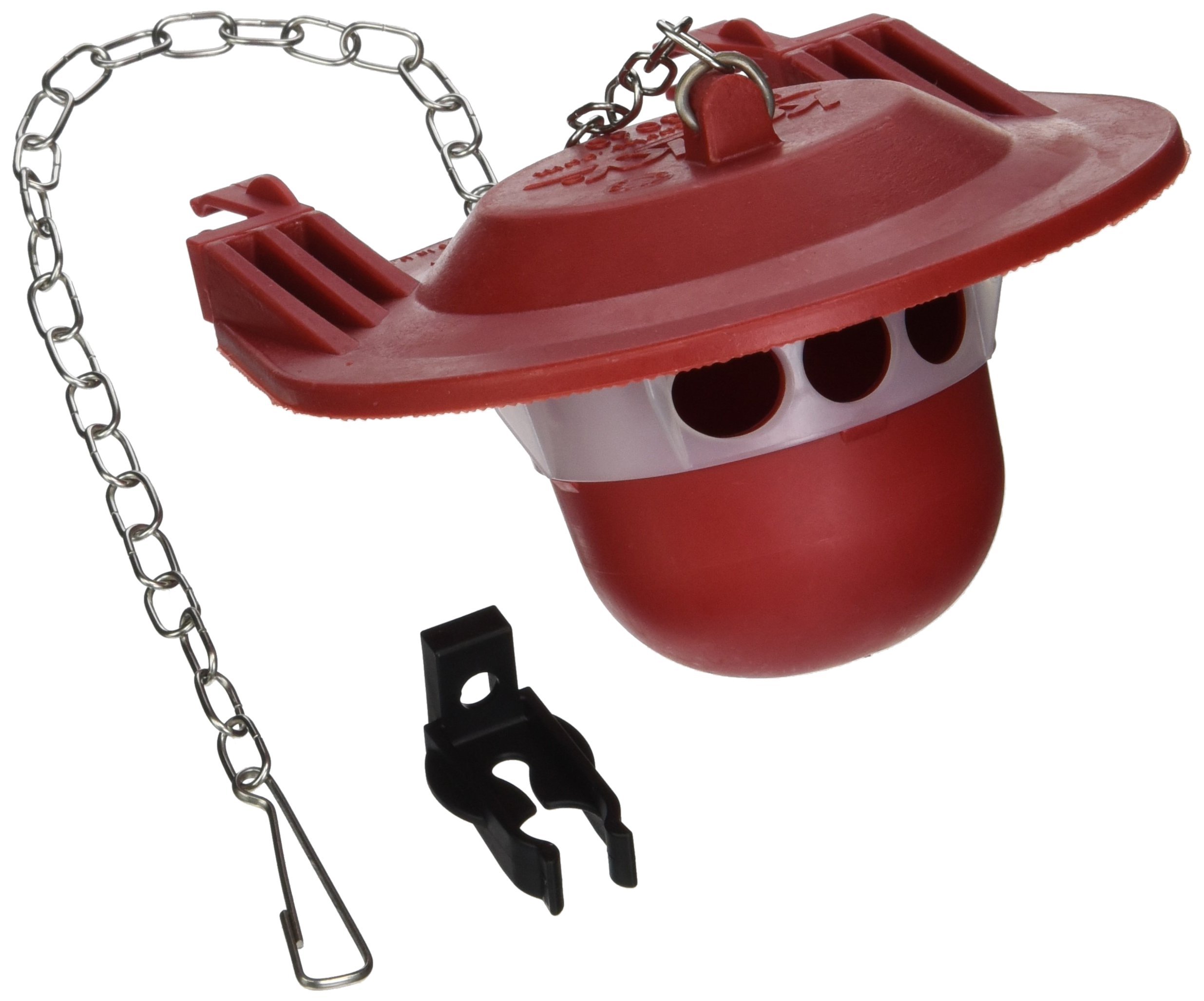 Korky 3060BP Universal Toilet Flapper Replaces Most Large 3-Inch Flappers - Long Lasting Rubber - Easy to Install - Made in USA, Red (Pack of 2)