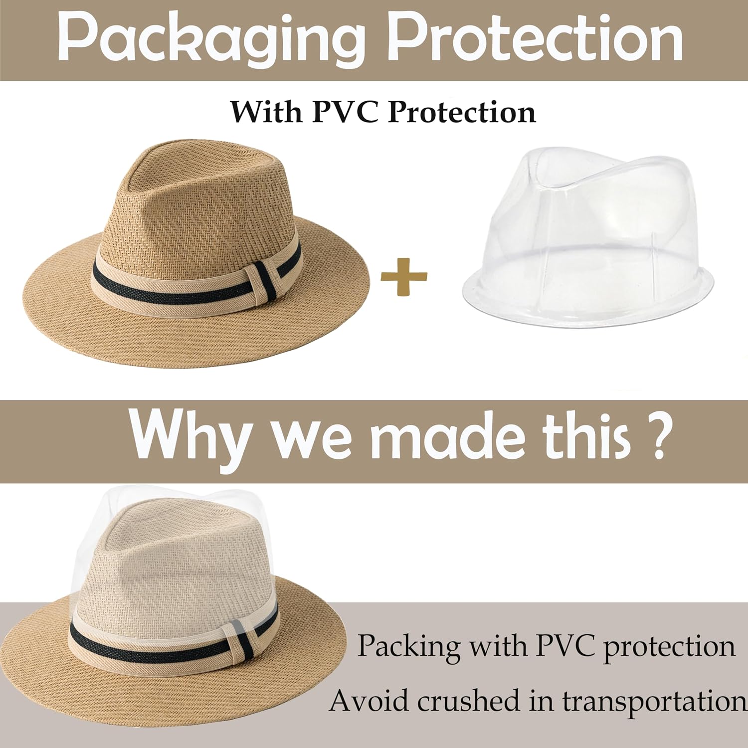 Mens Wide Brim Summer Straw Fedora Beach Sun Hats Panama