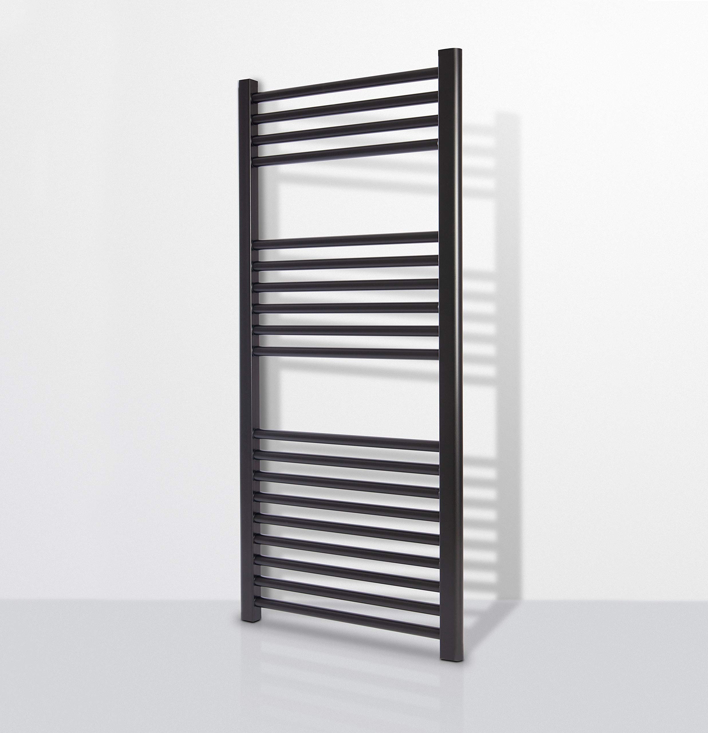 Radiador Toallero Cicsa ZETA X * Radiadores Toalleros de Agua Caliente Calefaccion (Medidas 1120 x 500 mm) * Secatoallas de Baño con (450 Ejes) * En Color Negro * 10 AÑOS de Garantía