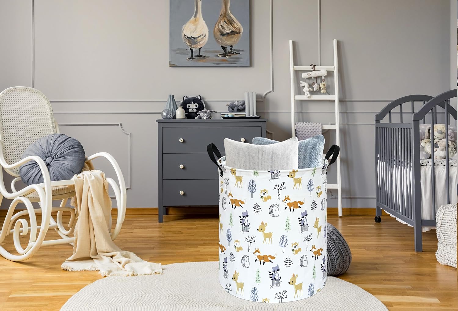 Baby Laundry Basket Kids Toys Storage Bins Women Organizer Nursery Hamper Gift Baskets for Home,Office,Home Decor