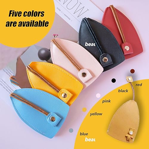 Miniatura 3 de Hawyet 1 bolsa de llaves extraíble de poliuretano para automóvil con conejo, cubierta portátil de gran capacidad para llaves de almacenamiento,