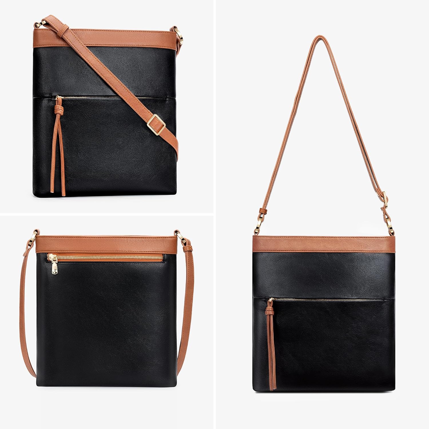 nuoku Small Crossbody Bags for Women Lightweight Purse, Large Capacity Soft Crossbody Bag for Travel, Casual, Work
