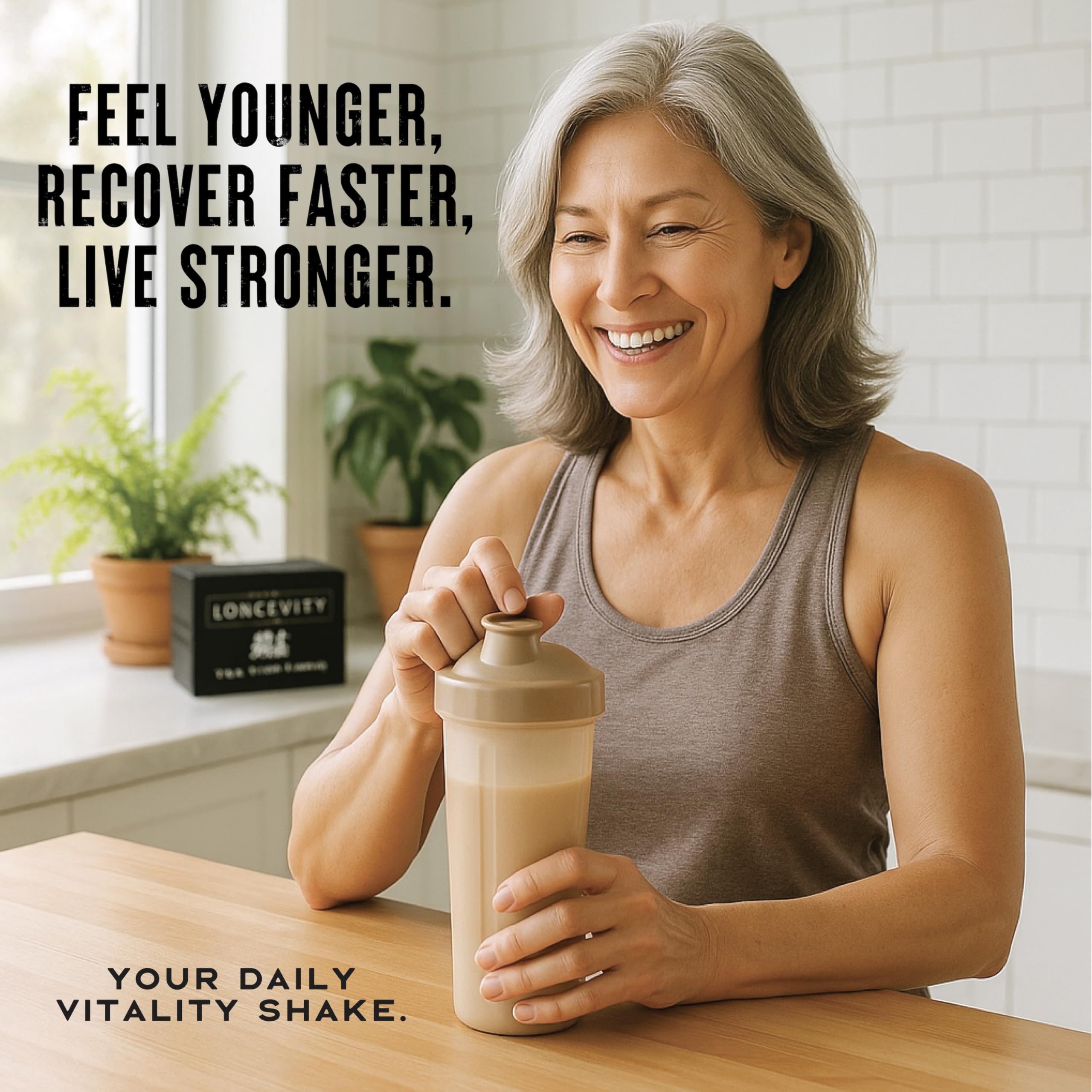WILD SOCIETY Longevity Shake, Chocolate Protein Powder, 15 Servings — Amazon image 8