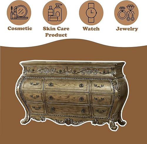 Vista 3 de ACME Muebles Ragenardus Cómoda de roble vintage