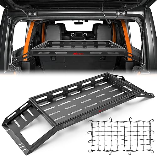 Nilight Bandeja de almacenamiento interior para maletero trasero, bandeja de almacenamiento interior para Wrangler JK JKU y JL JLU Unlimited de 4