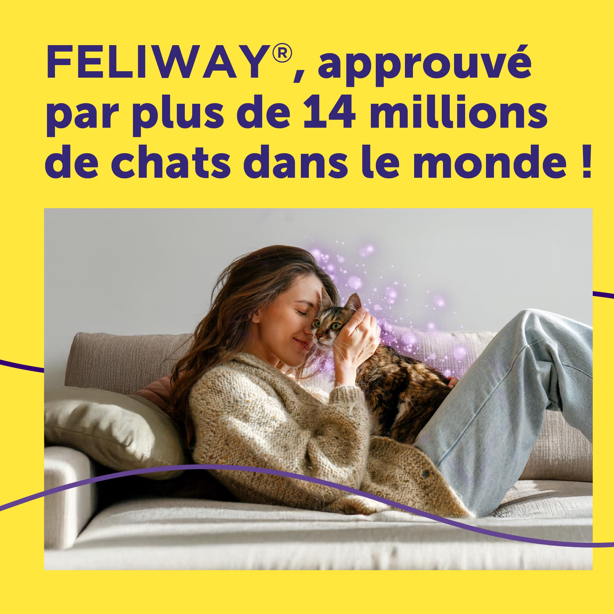 FELIWAY Help! Diffuseur + Recharge de phéromones apaisantes pour Chats (durée de 7 Jours). Aide à Calmer Votre Chat Pendant Les Situations de Stress ponctuel. Recommandé par Les vétérinaires.