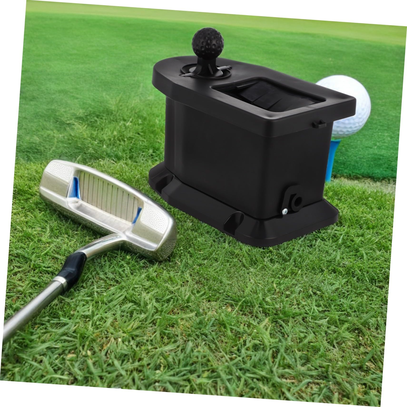 GANAZONO Przenośny Czyścik Do Piłek i Kijów Golfowych Ręczny Czarny Do Sprzętu Golfowego Akcesoria Golfowe Zewnątrz bez Baterii Precyzyjnej Gry i Treningu
