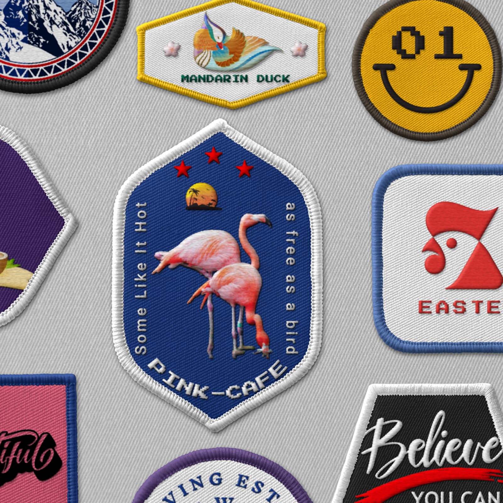 Custom Embroidered Patches, Personalized Iron-On, Sew-On, or Hook & Loop Patches for Clothes, Backpacks, Hats, Custom Logo Patches for Businesses, Teams, and DIY Fashion